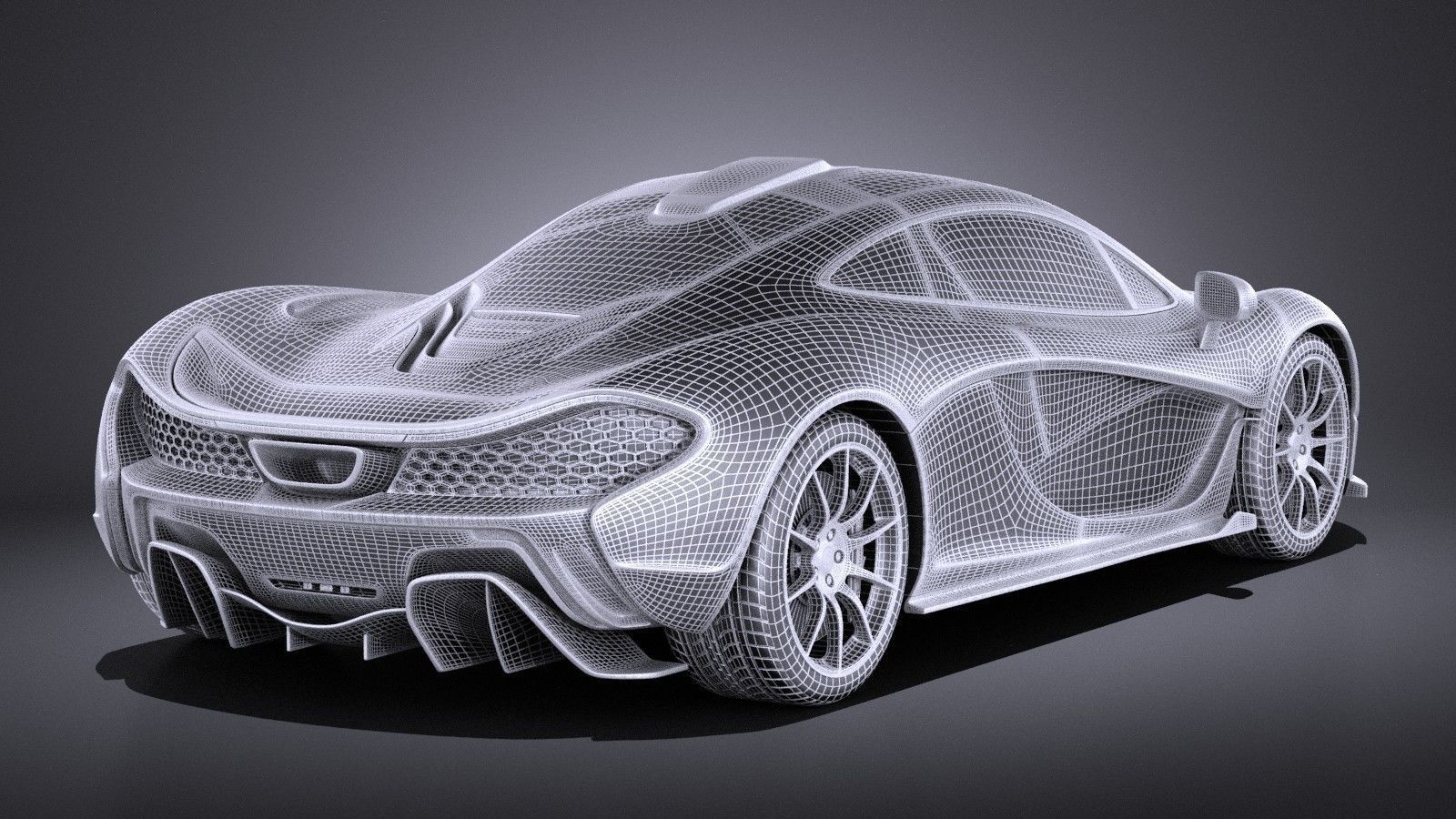 McLaren P1 2016 VRAY 3D model_16