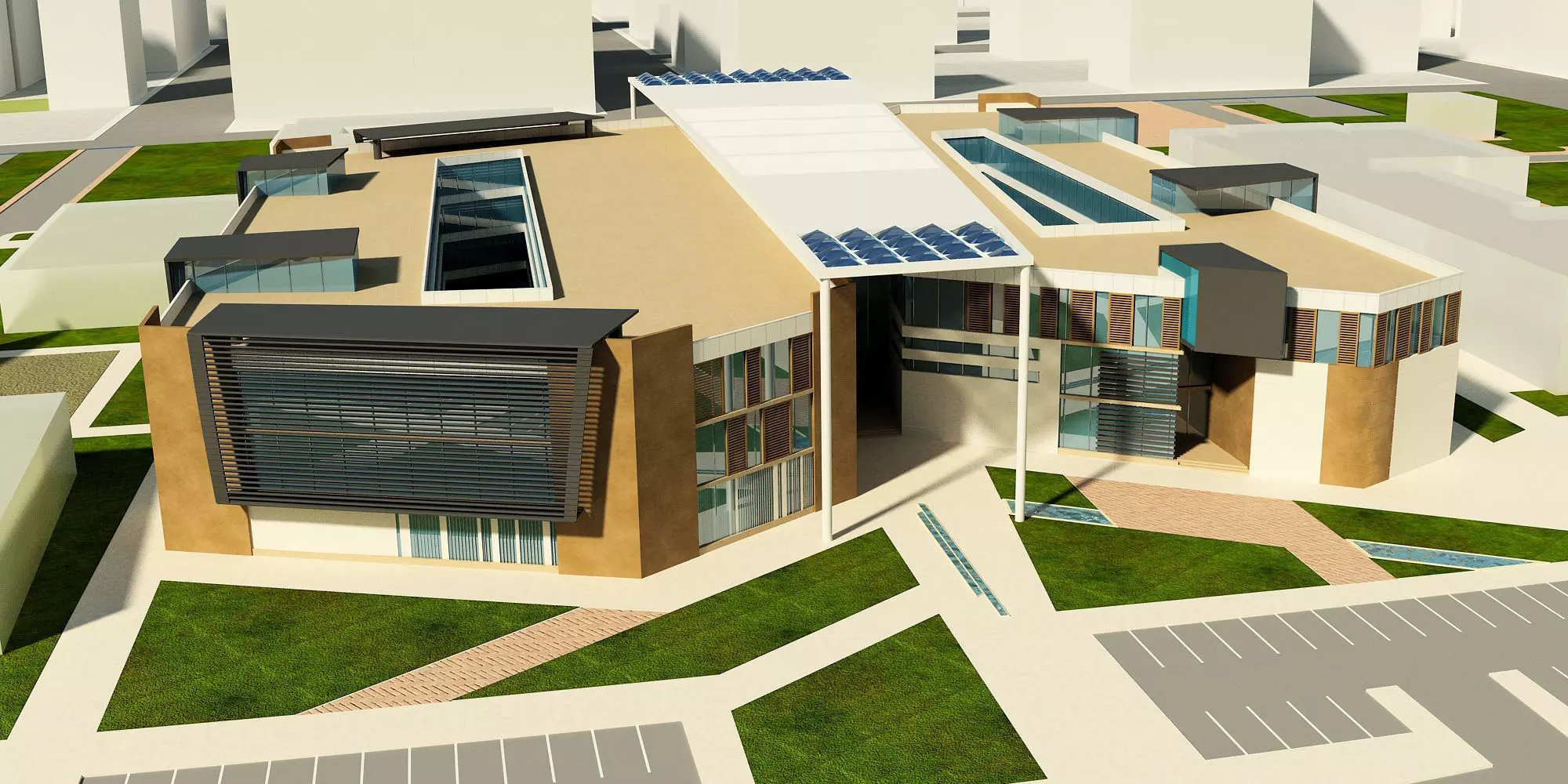 University - high school 3D model