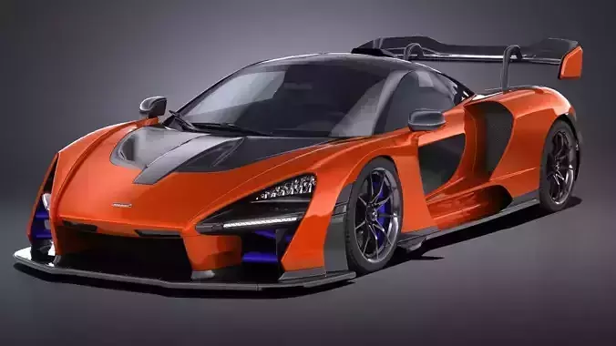 LowPoly McLaren Senna 2019