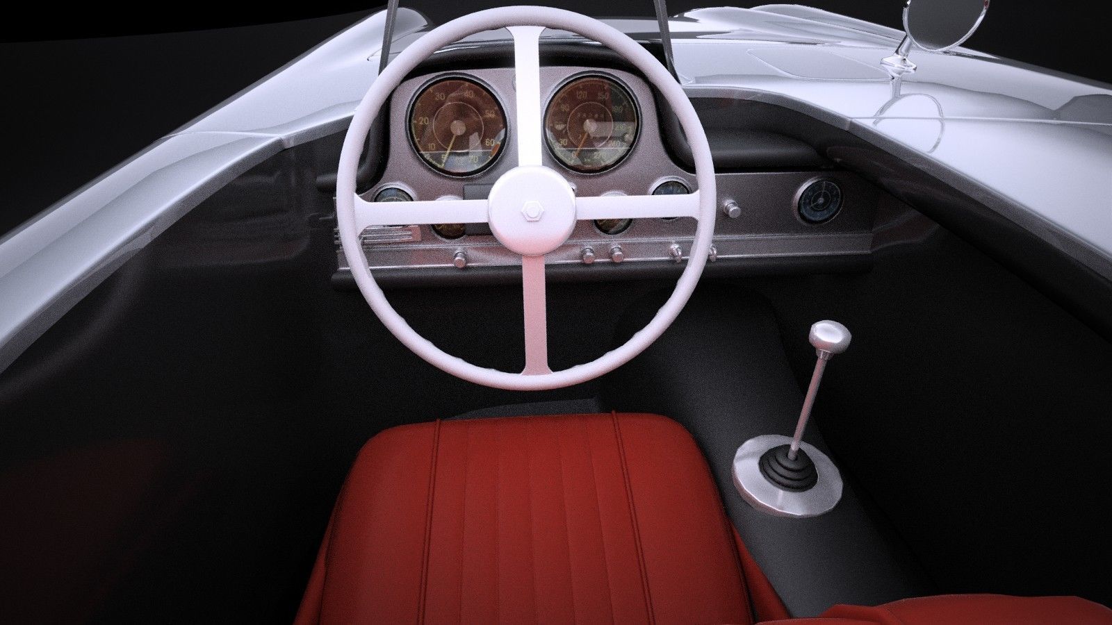 Mercedes-Benz 300 SLR 1955 spider VRAY 3D model_12