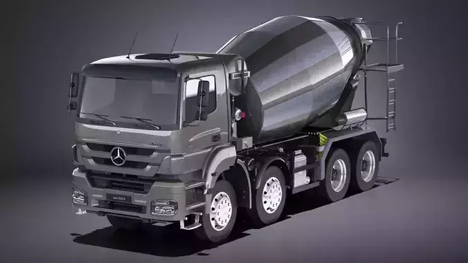 Mercedes-Benz Axor 3240B Cement Mixer 2017 VRAY 3D model