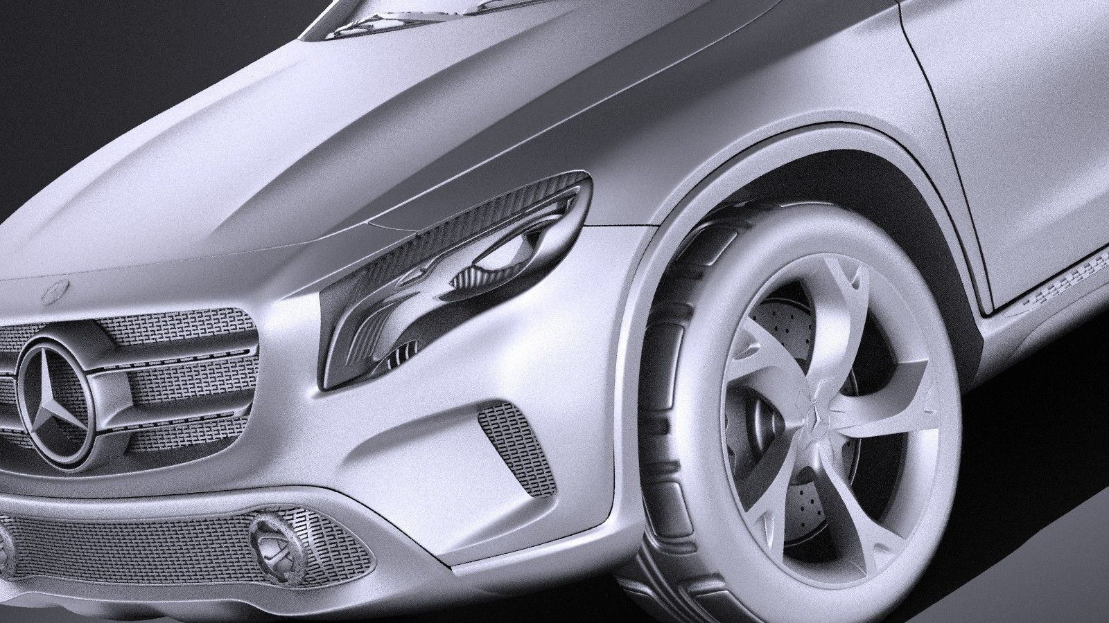 Mercedes Benz GLA Concept 2014 VRAY 3D model_9