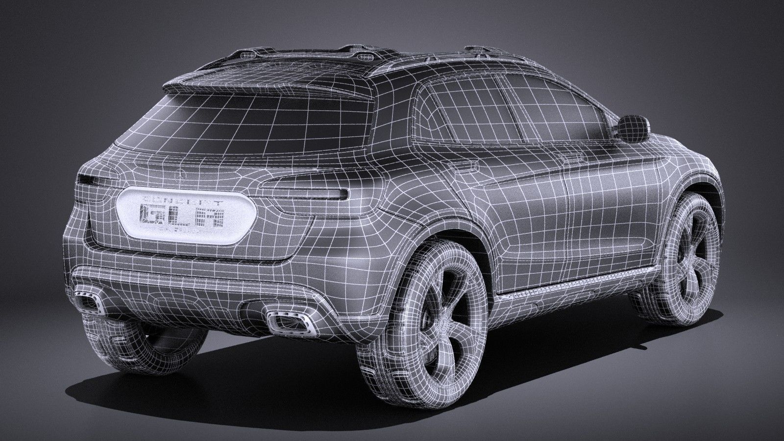 Mercedes Benz GLA Concept 2014 VRAY 3D model_15