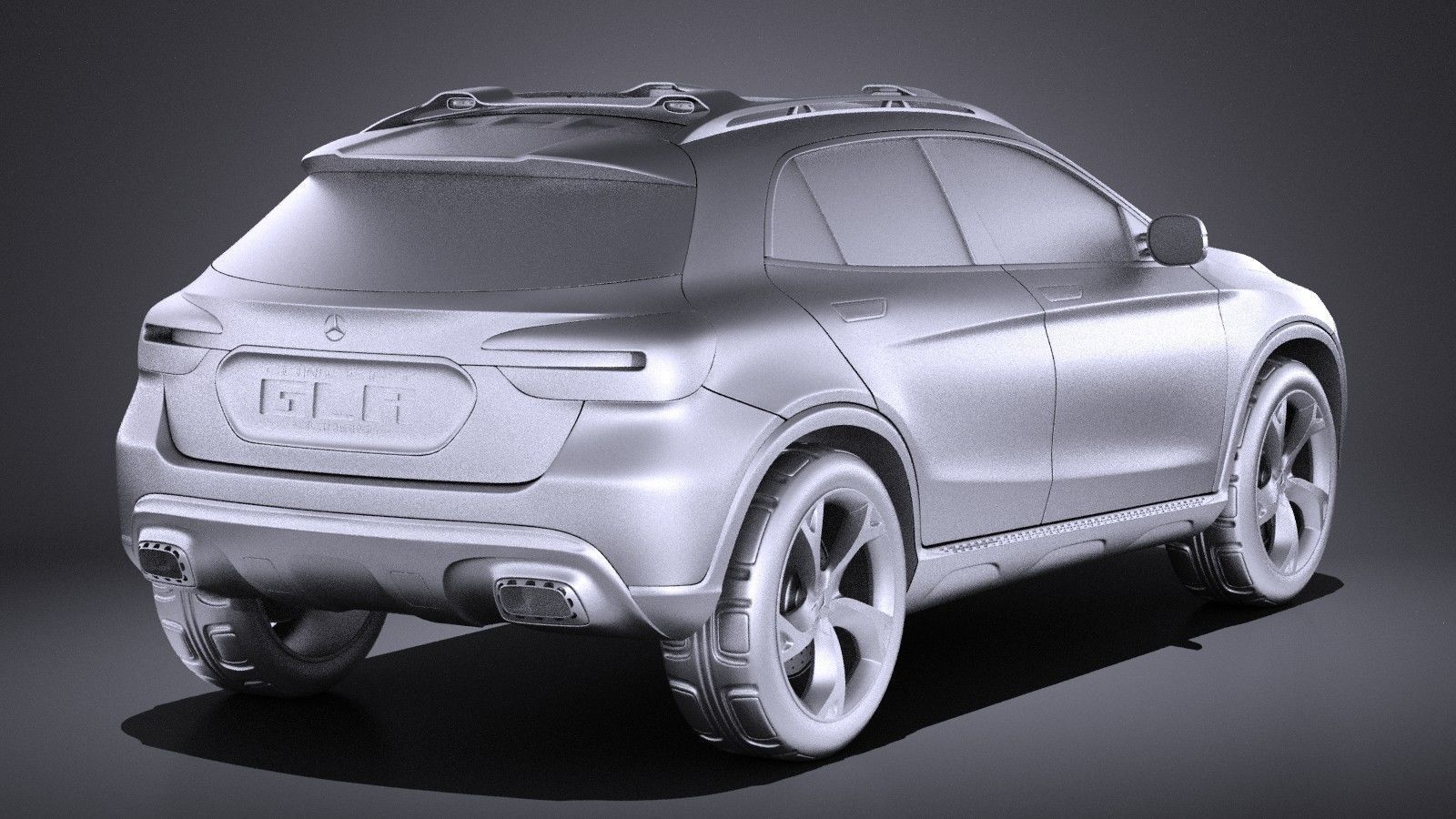 Mercedes Benz GLA Concept 2014 VRAY 3D model_11