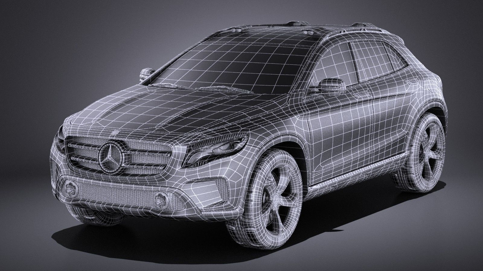 Mercedes Benz GLA Concept 2014 VRAY 3D model_14