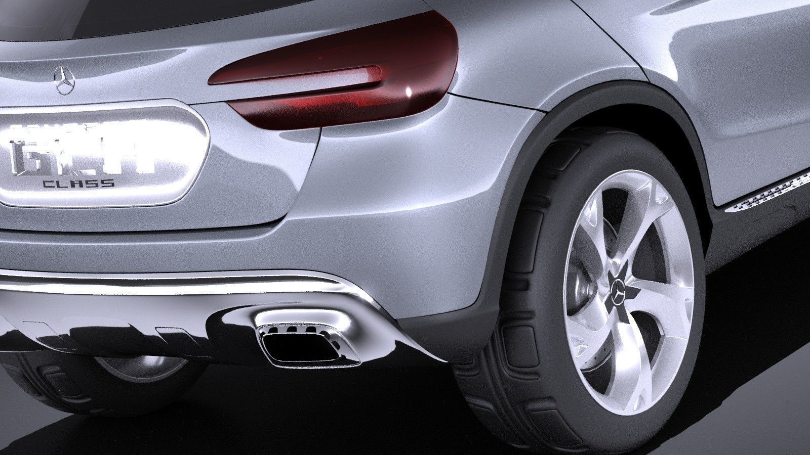 Mercedes Benz GLA Concept 2014 VRAY 3D model_3