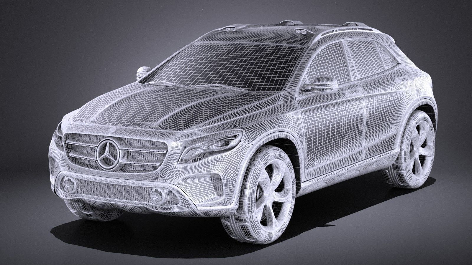 Mercedes Benz GLA Concept 2014 VRAY 3D model_12
