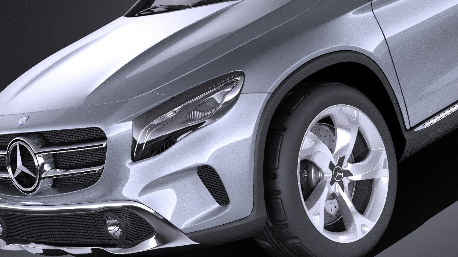 Mercedes Benz GLA Concept 2014 VRAY 3D model_2