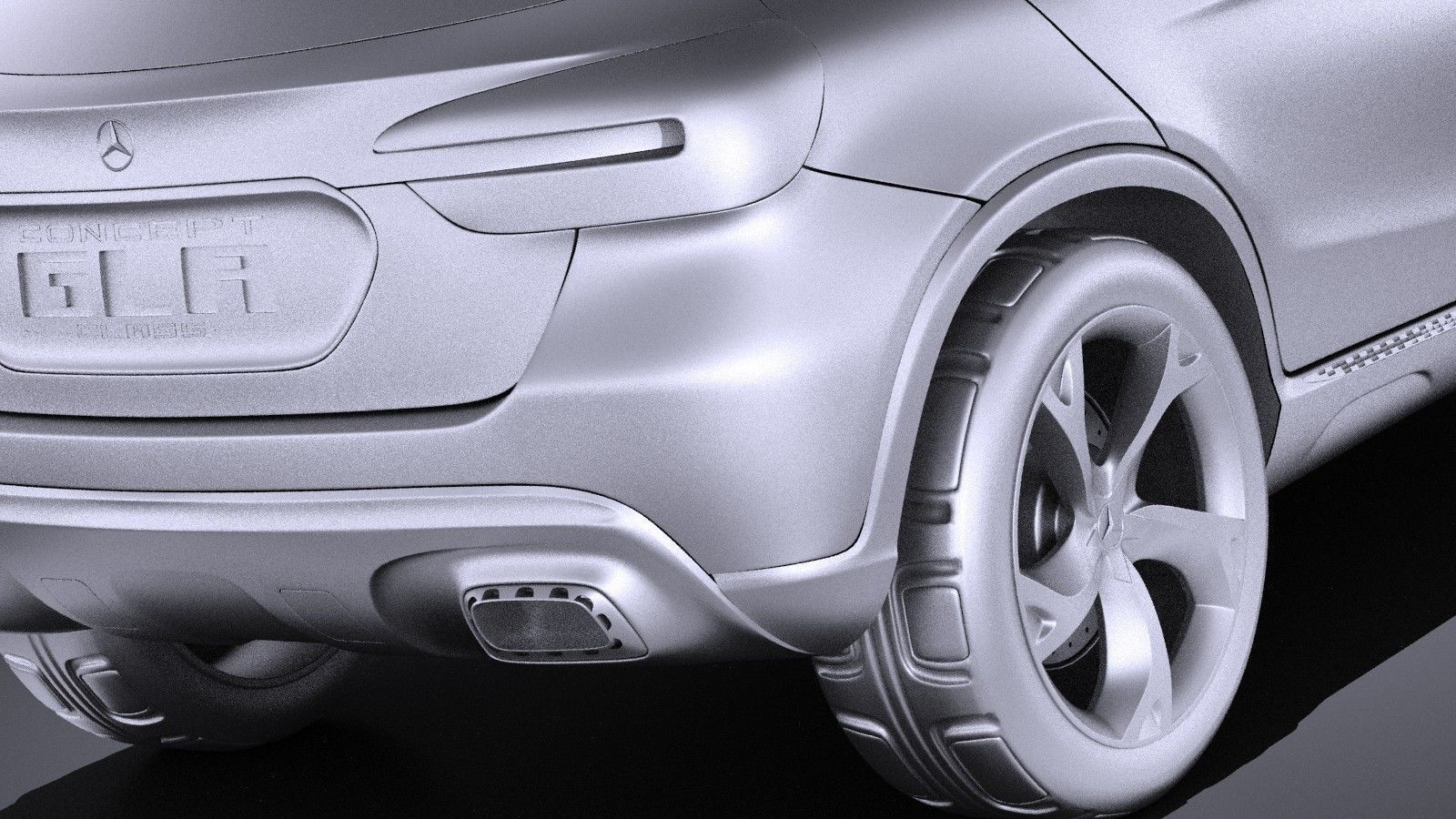 Mercedes Benz GLA Concept 2014 VRAY 3D model_10
