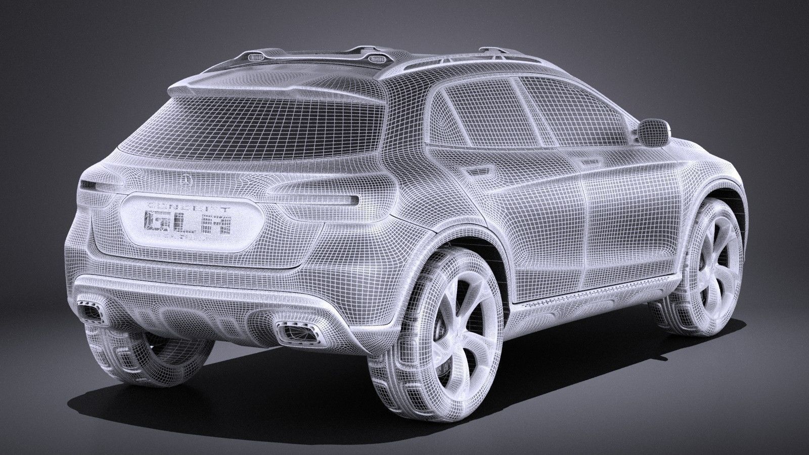 Mercedes Benz GLA Concept 2014 VRAY 3D model_13