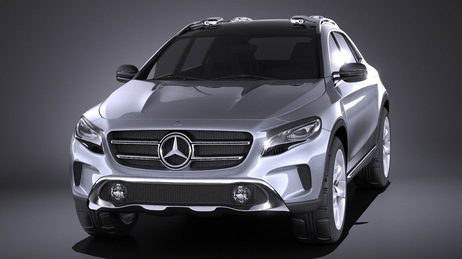 Mercedes Benz GLA Concept 2014 VRAY 3D model_1