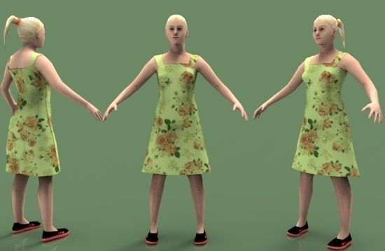 Low Poly urban human models Pack Low-poly 3D model_2