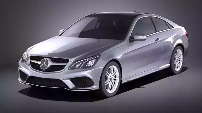 Mercedes Benz E class Coupe 2015 VRAY 3D model