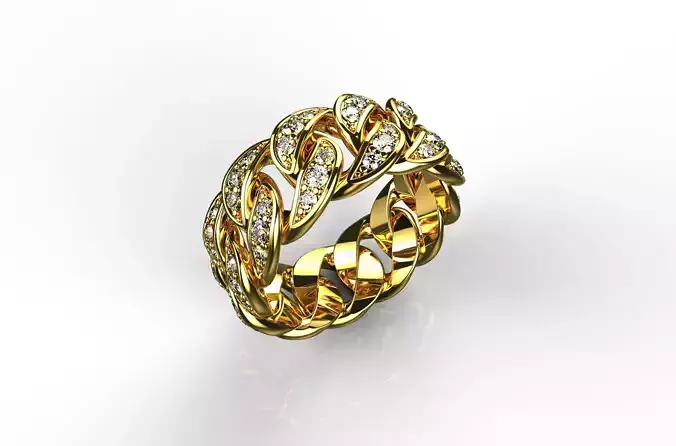 Diamond Cuban Ring N3