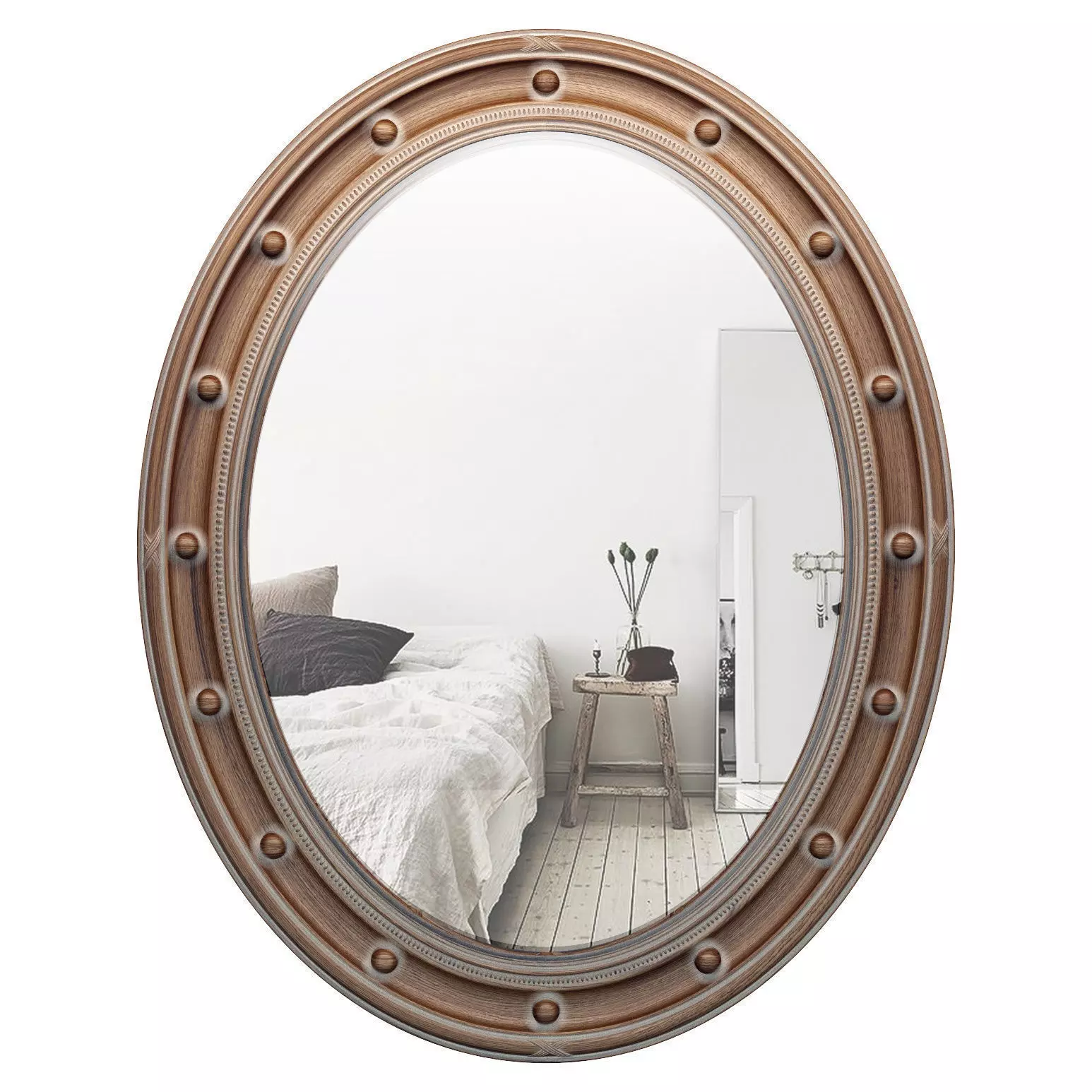 Mirror oval Dormer F1406AWH 3D model_0