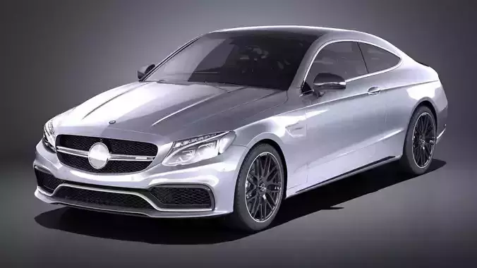 Mercedes-Benz C63 AMG Coupe 2017 VRAY 3D model