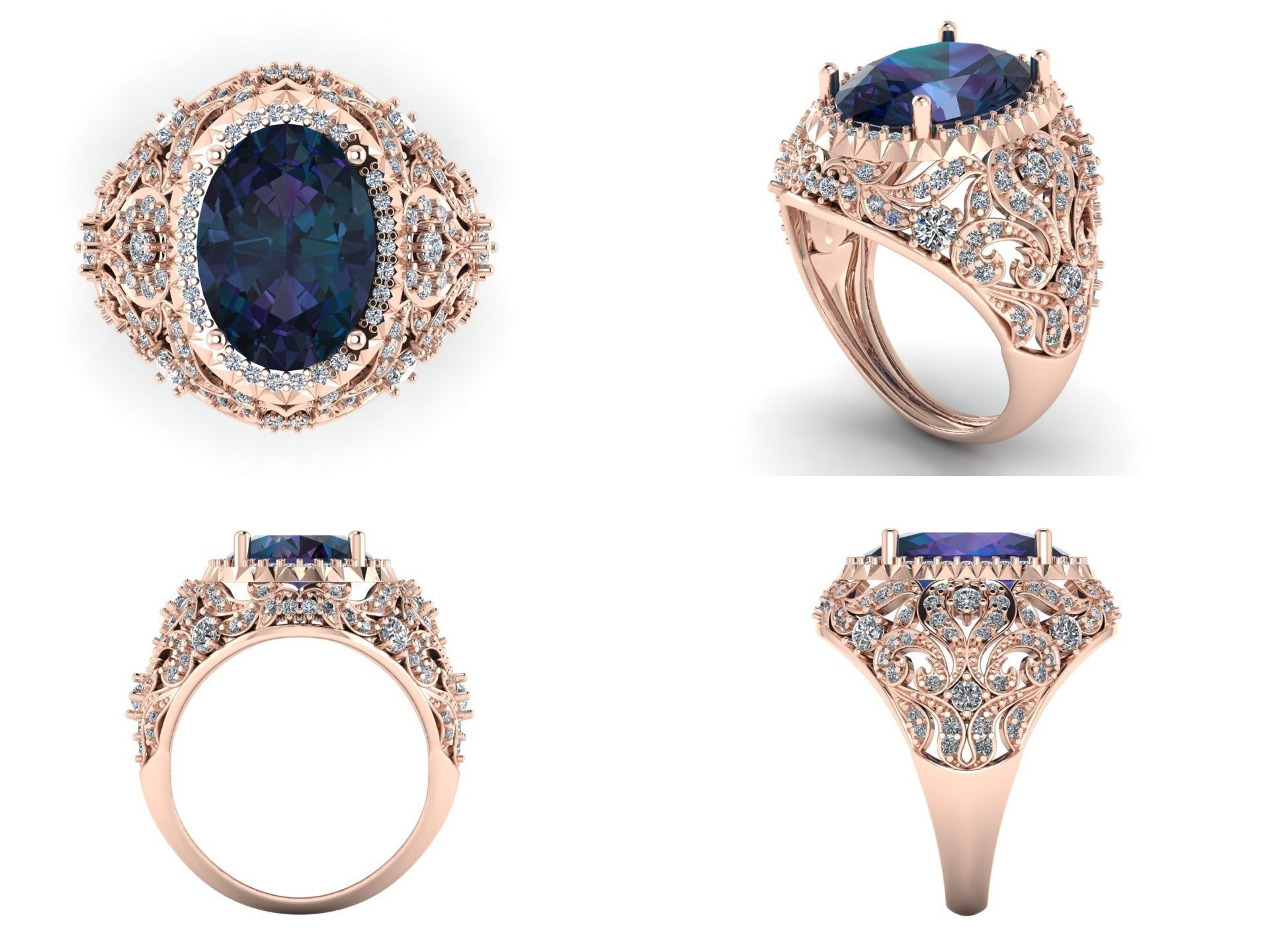 Ring akr 24 3D print model_5