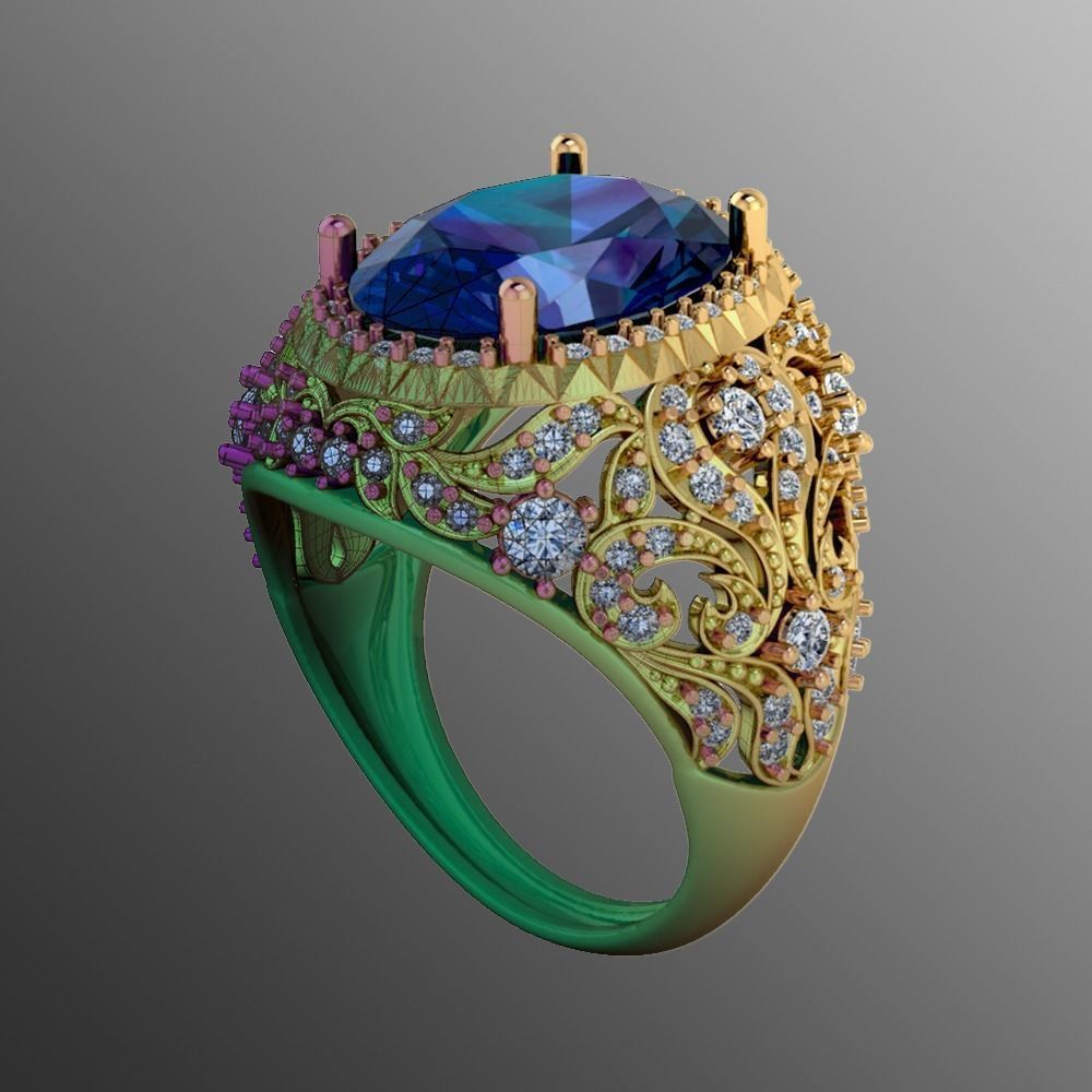 Ring akr 24 3D print model_1