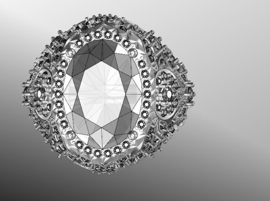 Ring akr 24 3D print model_14