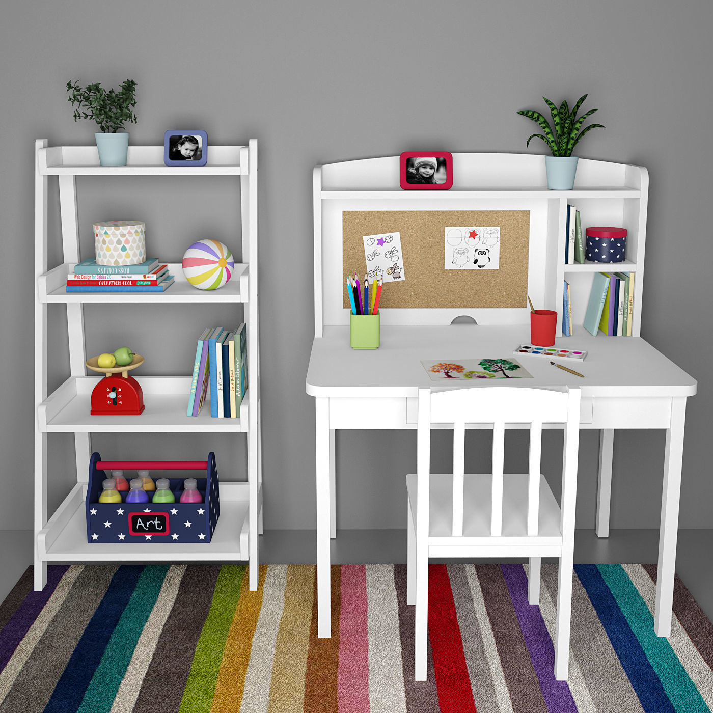 Childrens furniture 15 3D model_1