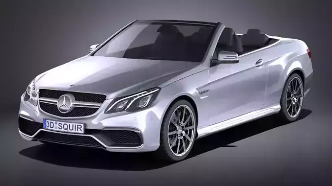 Mercedes-Benz E63 AMG Convertible 2015 VRAY 3D model
