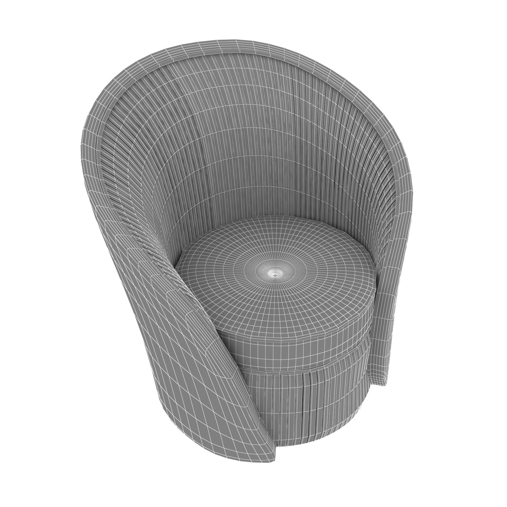 koket bloom chair in 3 variants 3D model_9