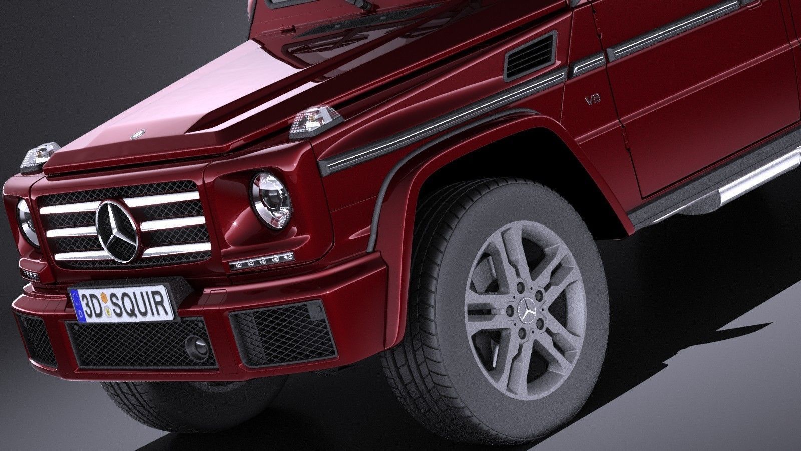 Mercedes-Benz G-Class 2017 VRAY 3D model_2