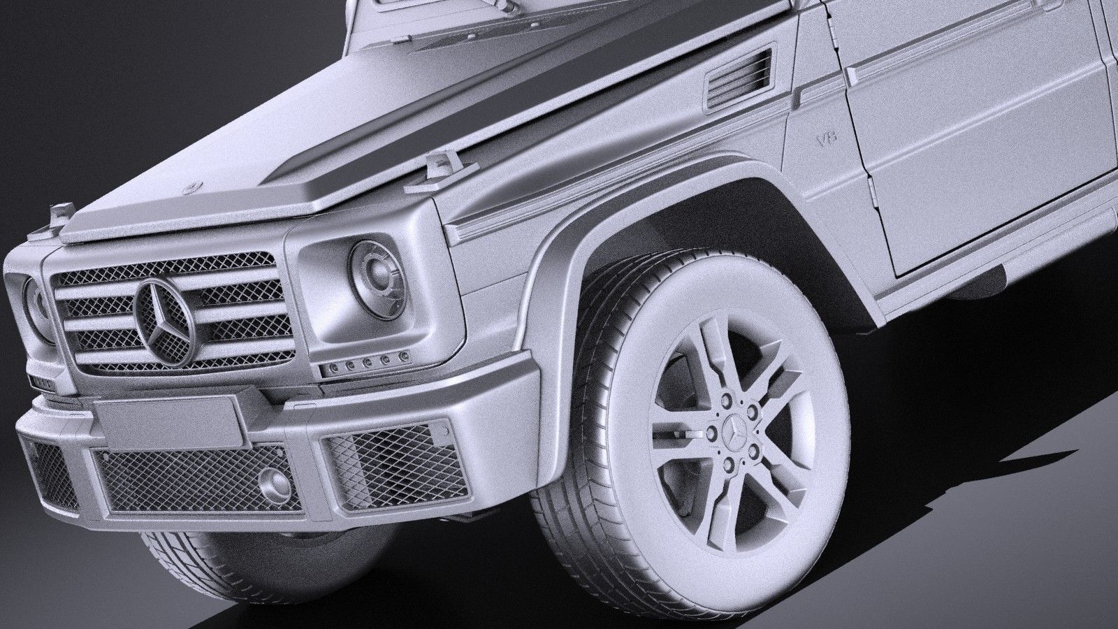 Mercedes-Benz G-Class 2017 VRAY 3D model_9