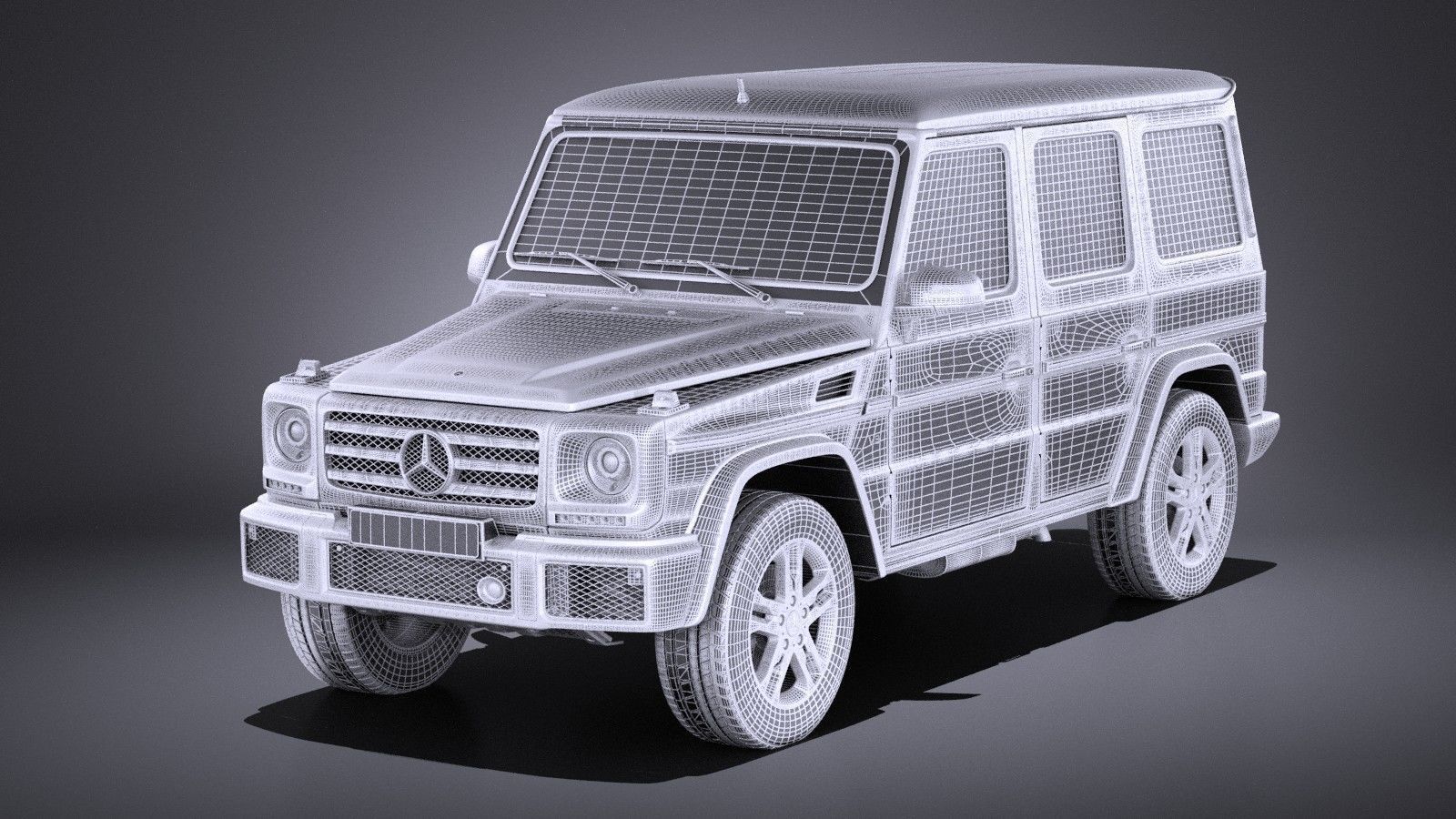 Mercedes-Benz G-Class 2017 VRAY 3D model_12