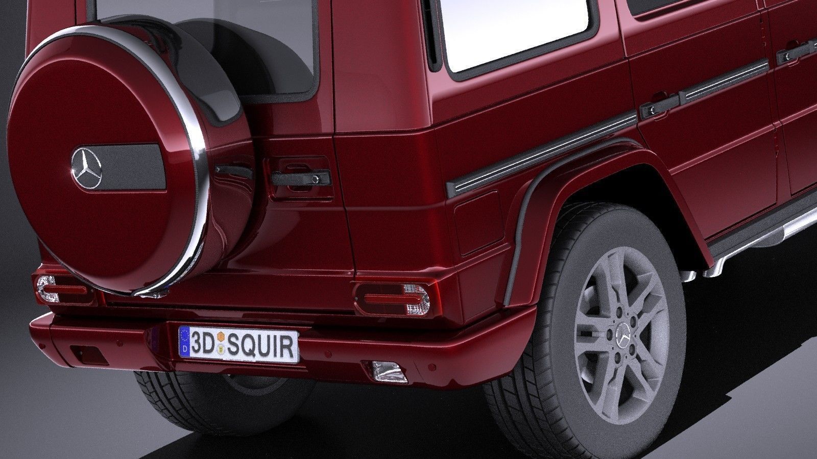 Mercedes-Benz G-Class 2017 VRAY 3D model_3