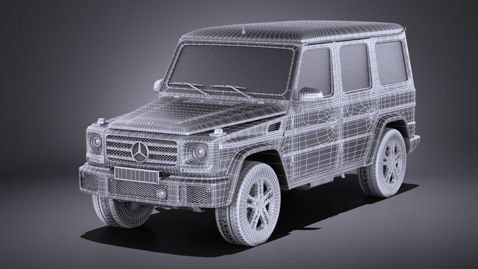 Mercedes-Benz G-Class 2017 VRAY 3D model_14