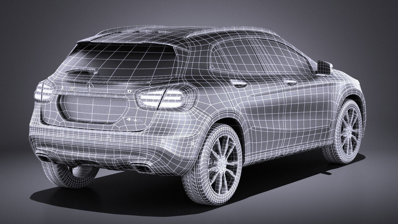 Mercedes Benz GLA 2015 VRAY 3D model_15