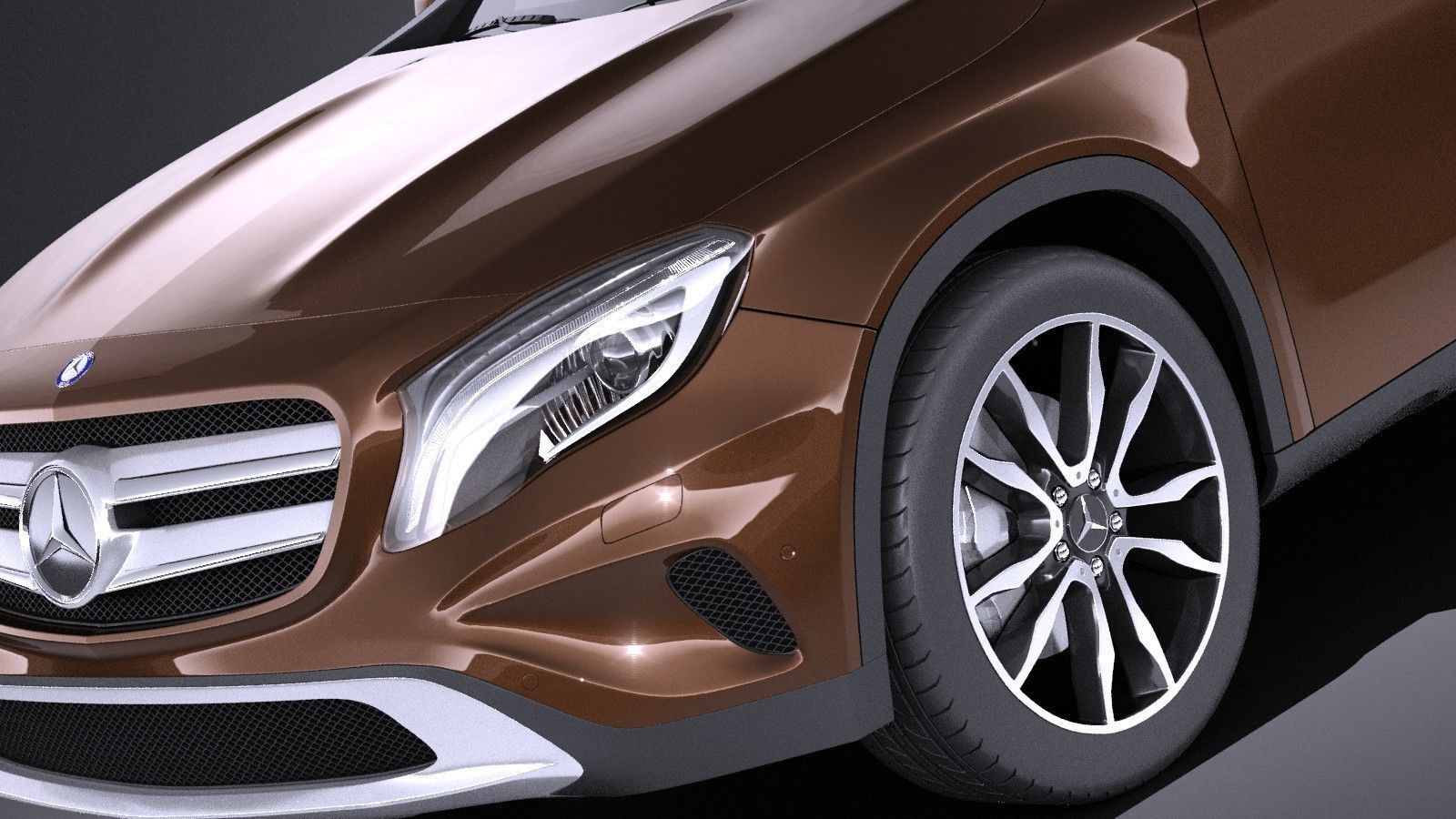Mercedes Benz GLA 2015 VRAY 3D model_2