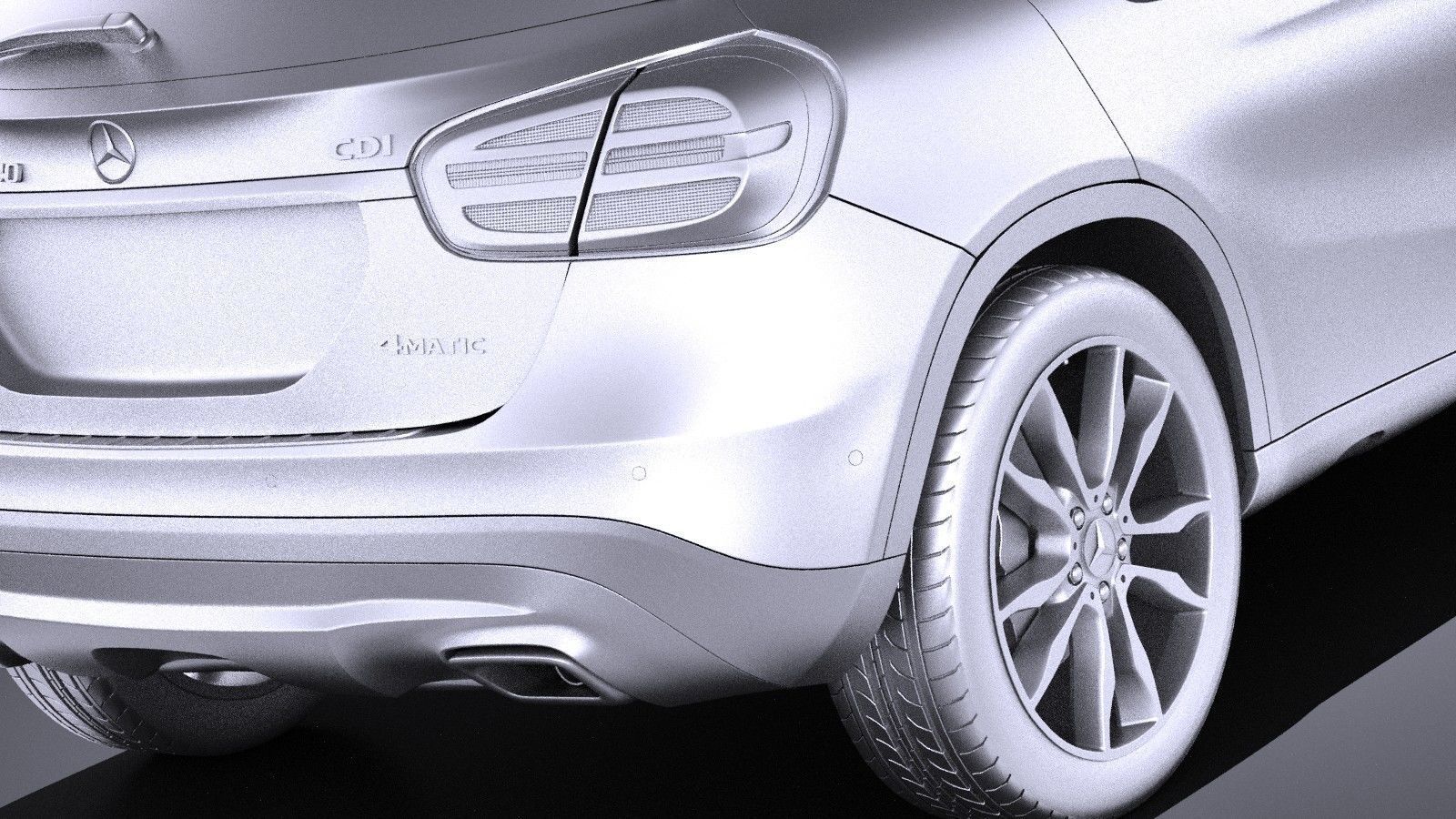 Mercedes Benz GLA 2015 VRAY 3D model_10