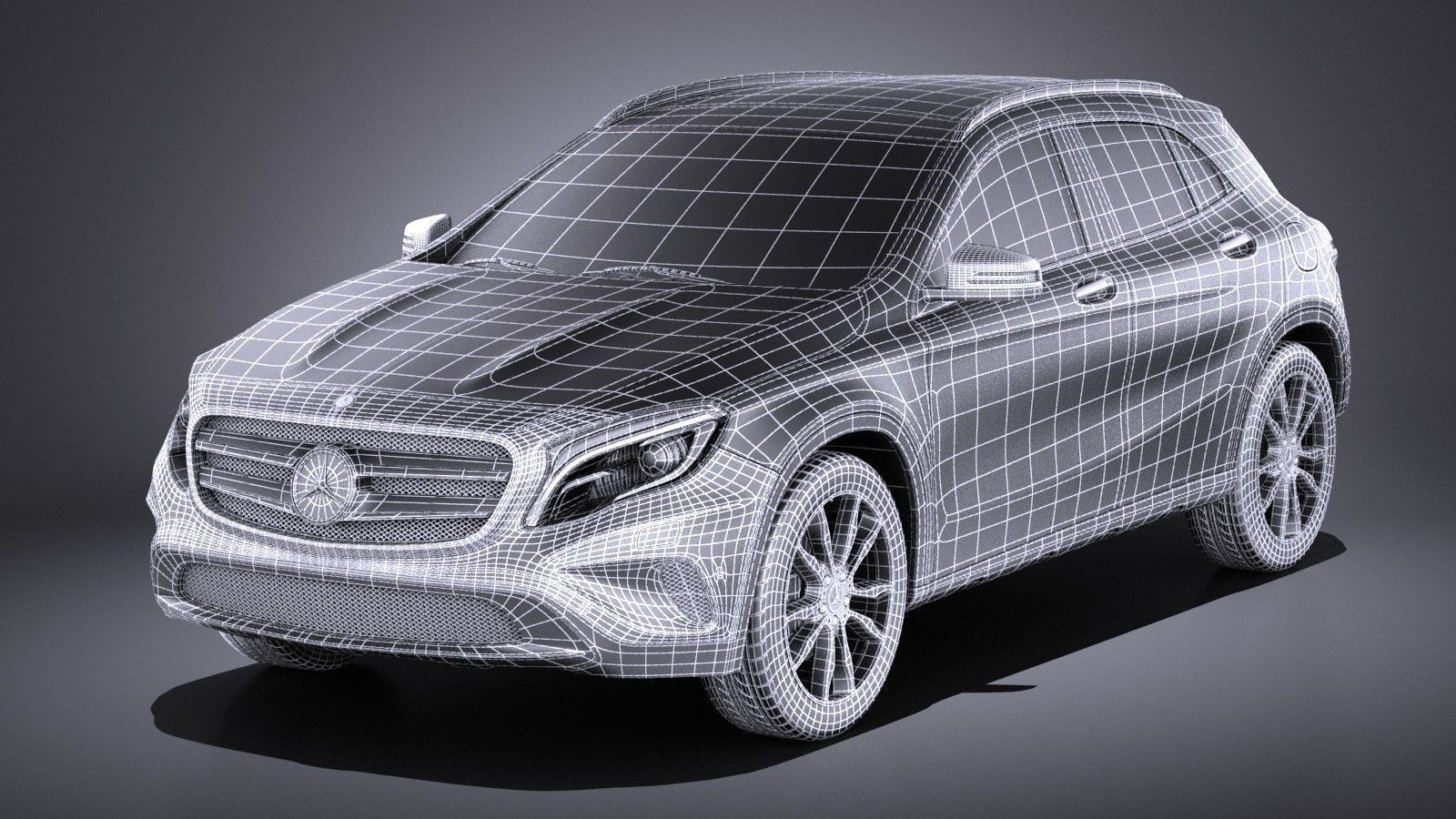 Mercedes Benz GLA 2015 VRAY 3D model_14