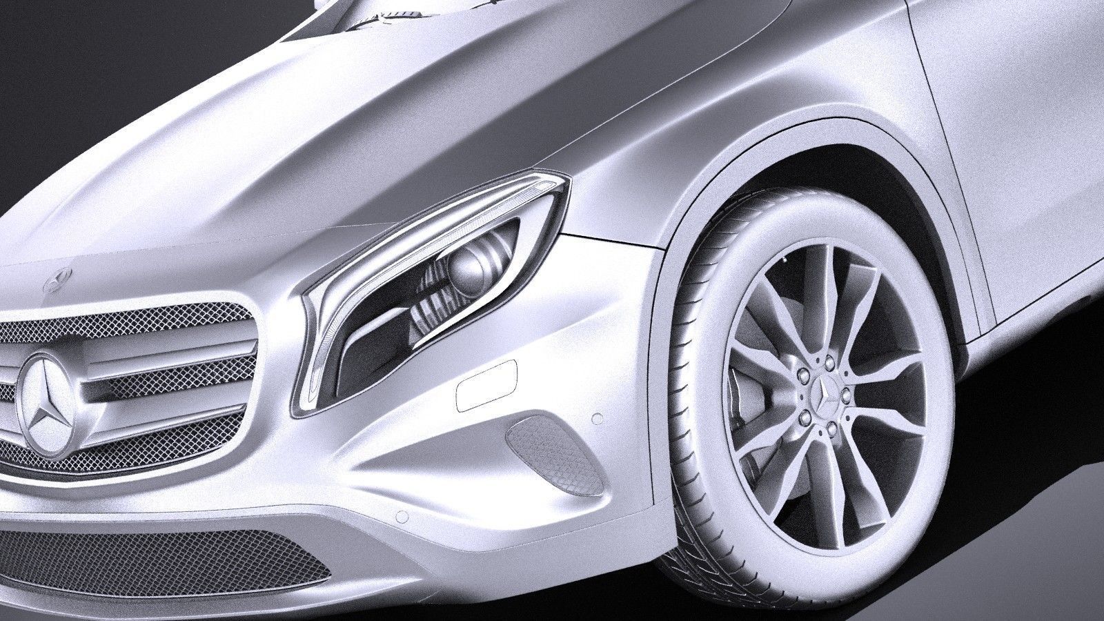 Mercedes Benz GLA 2015 VRAY 3D model_9