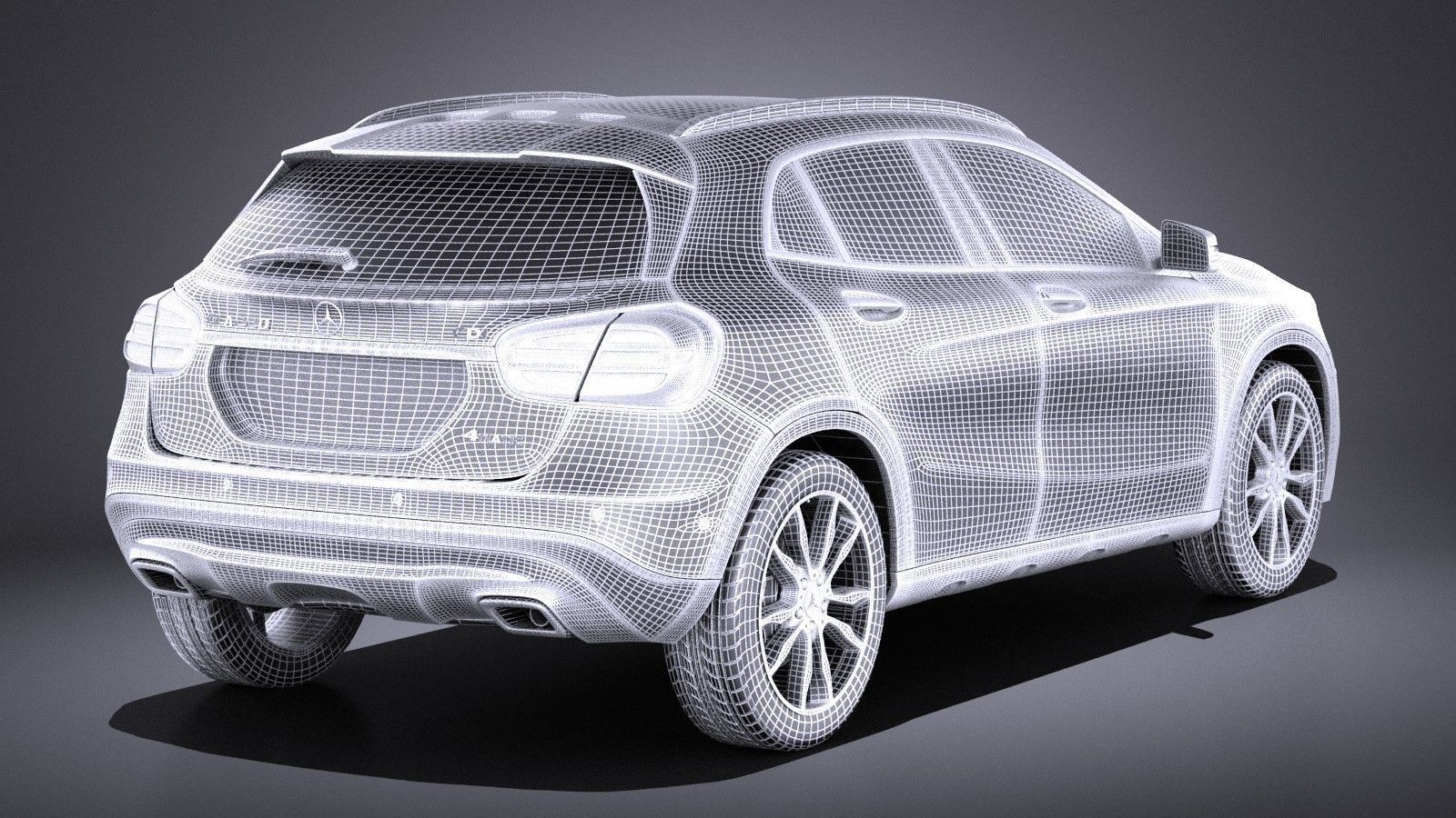 Mercedes Benz GLA 2015 VRAY 3D model_13
