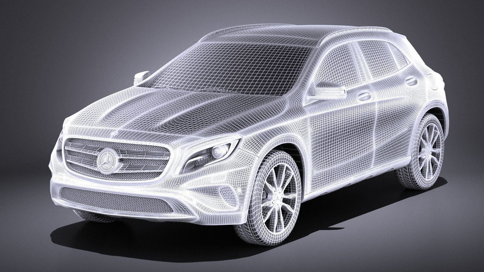 Mercedes Benz GLA 2015 VRAY 3D model_12