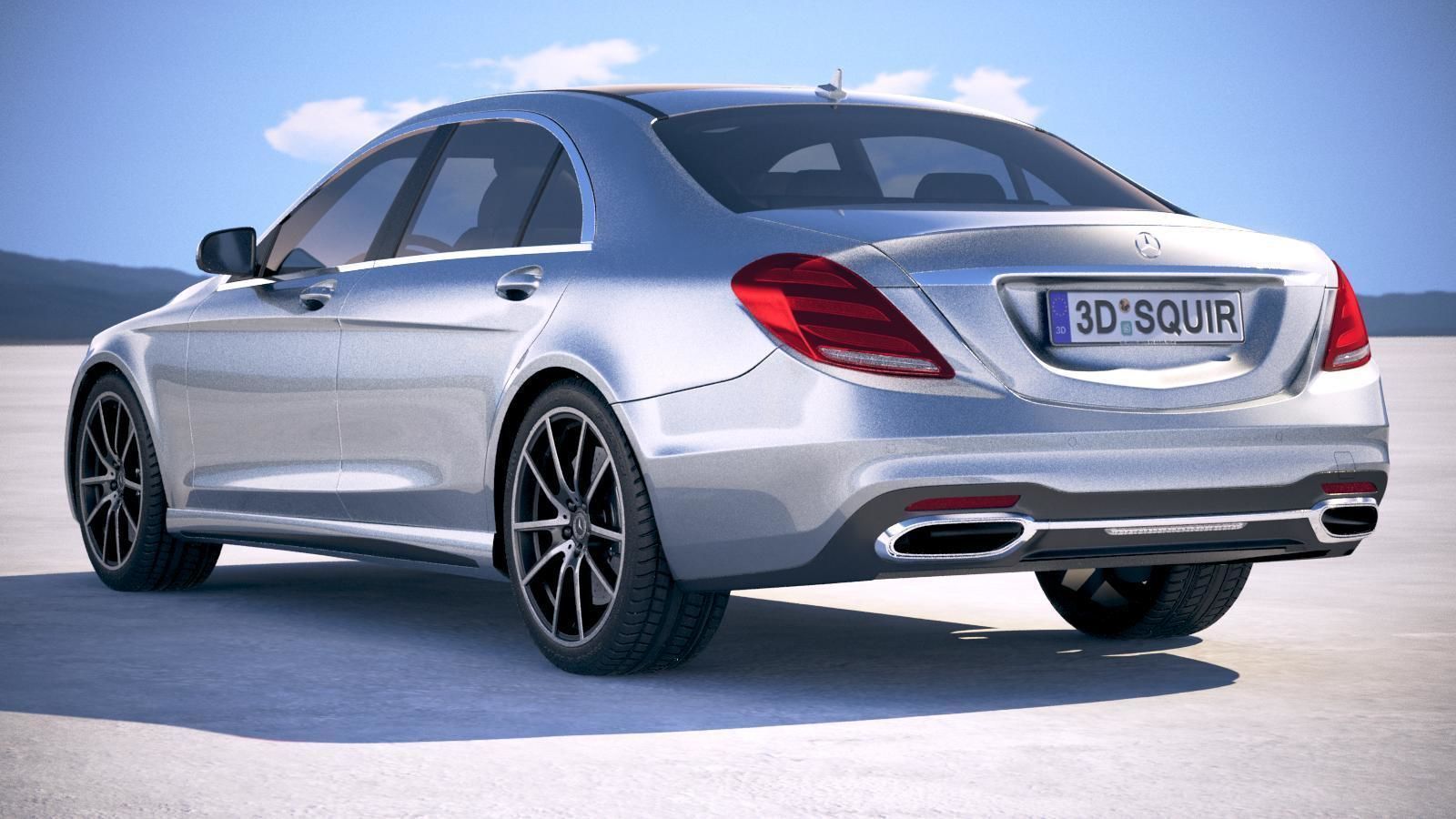 Mercedes S-class 2018 3D model_13