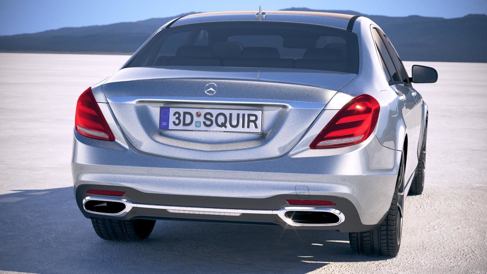 Mercedes S-class 2018 3D model_5