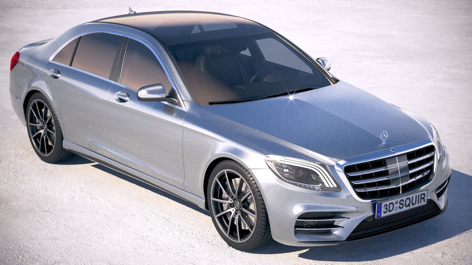 Mercedes S-class 2018 3D model_11