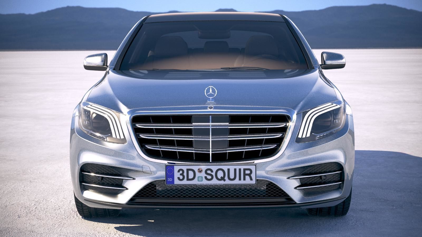 Mercedes S-class 2018 3D model_9