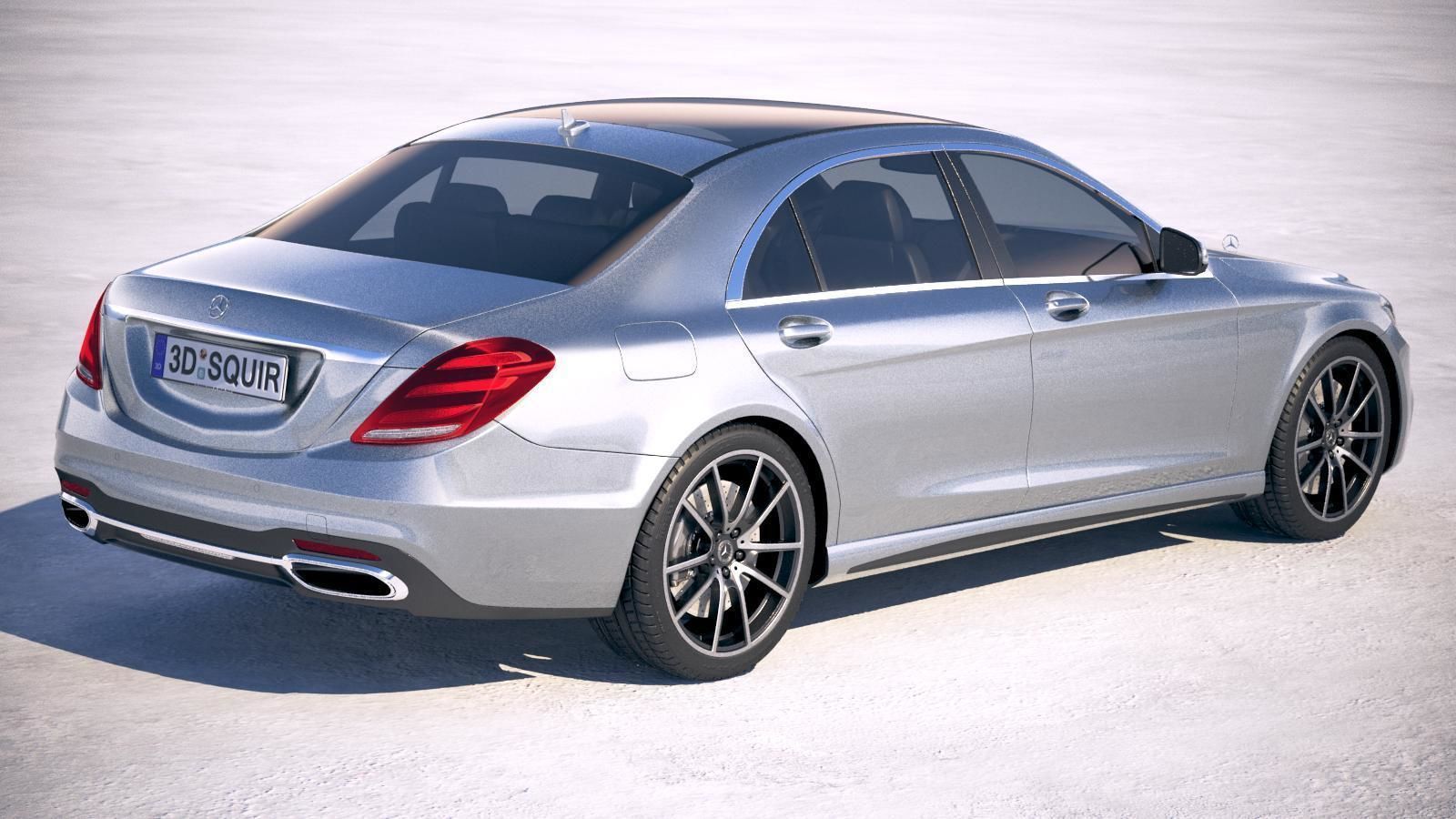 Mercedes S-class 2018 3D model_4