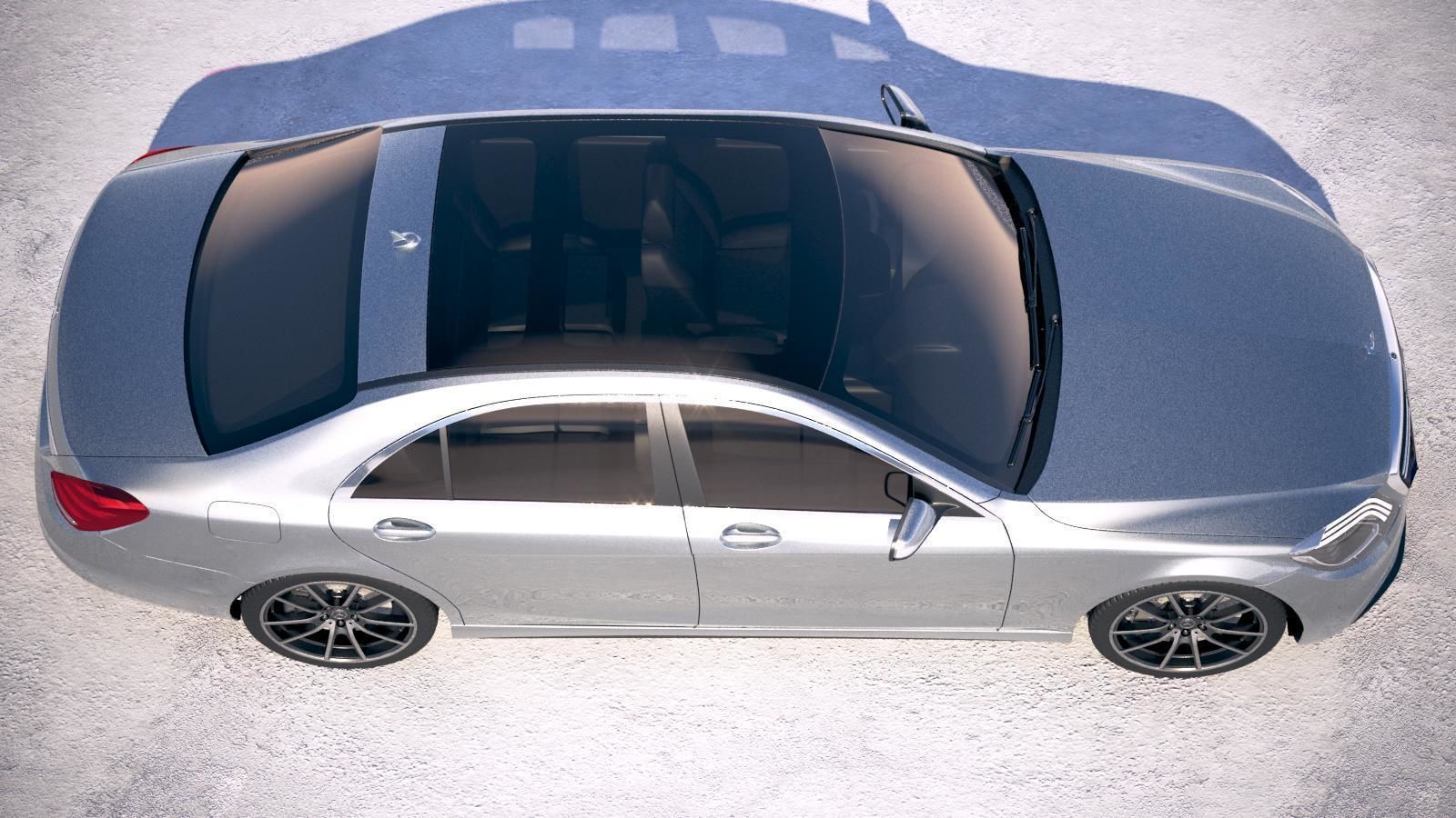 Mercedes S-class 2018 3D model_7