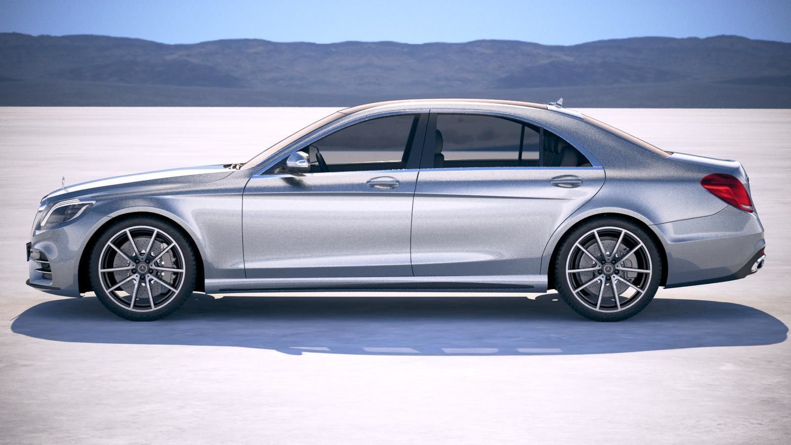 Mercedes S-class 2018 3D model_6