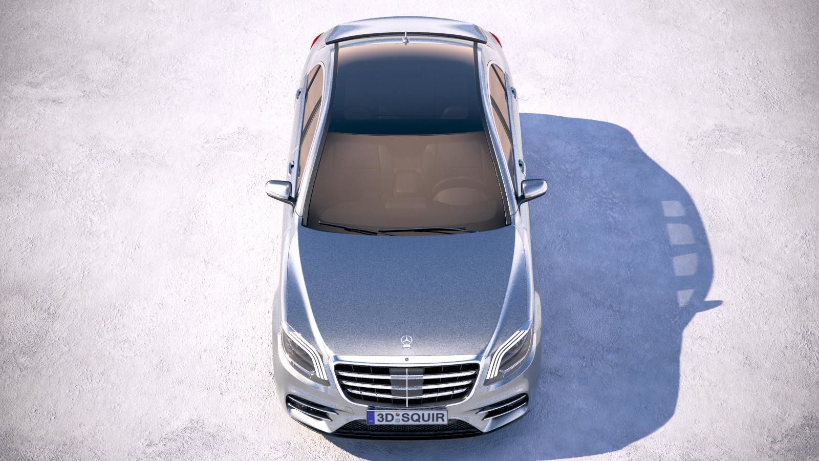 Mercedes S-class 2018 3D model_8