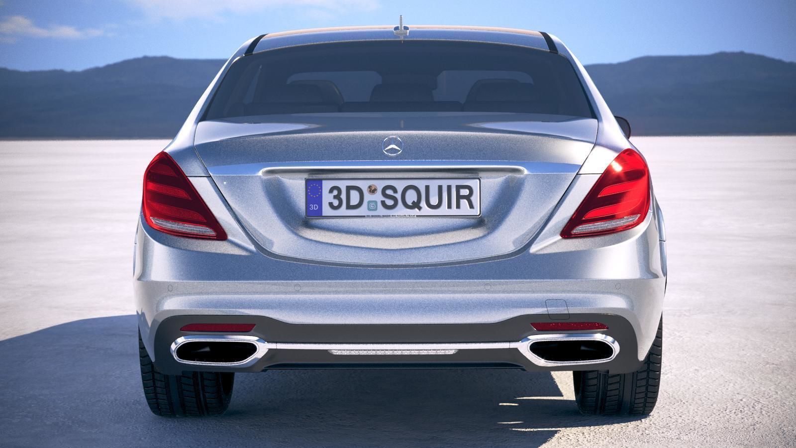 Mercedes S-class 2018 3D model_10