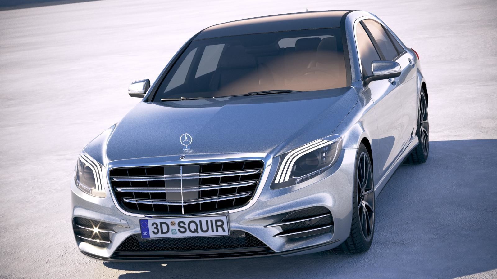 Mercedes S-class 2018 3D model_1