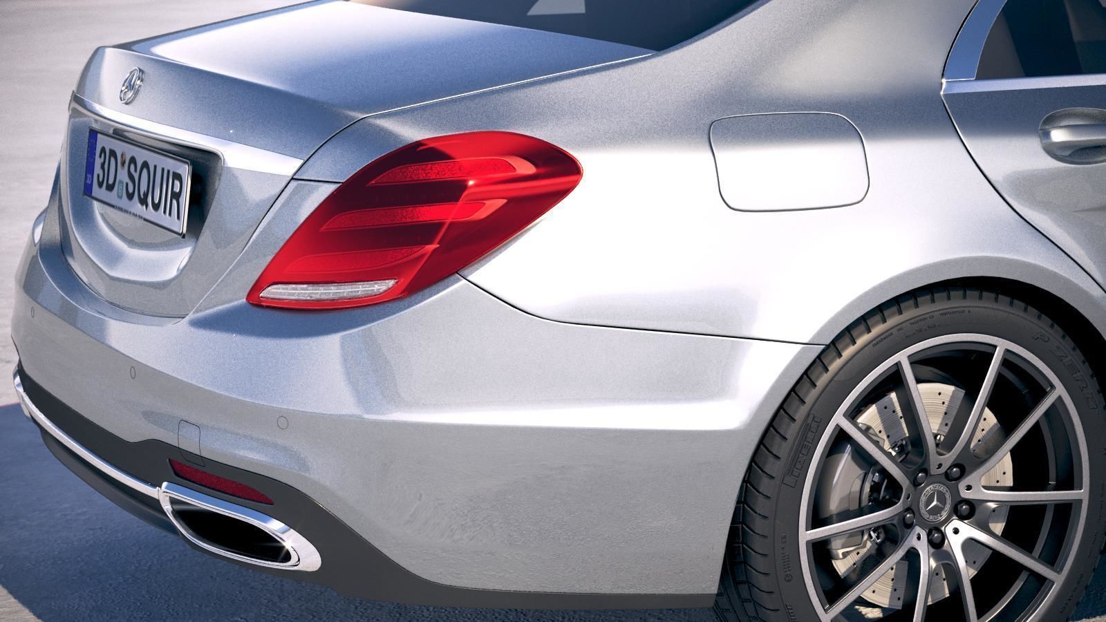 Mercedes S-class 2018 3D model_3