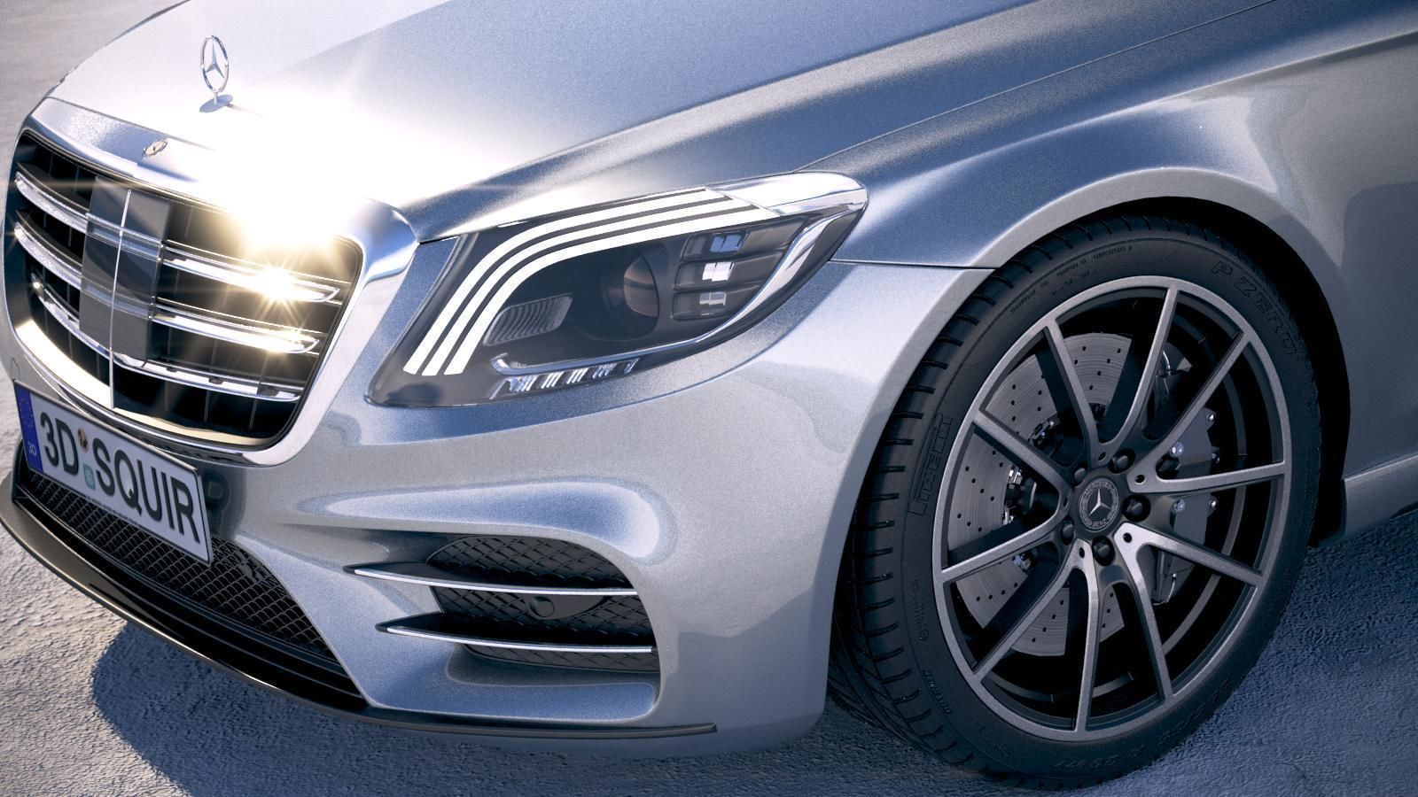 Mercedes S-class 2018 3D model_2